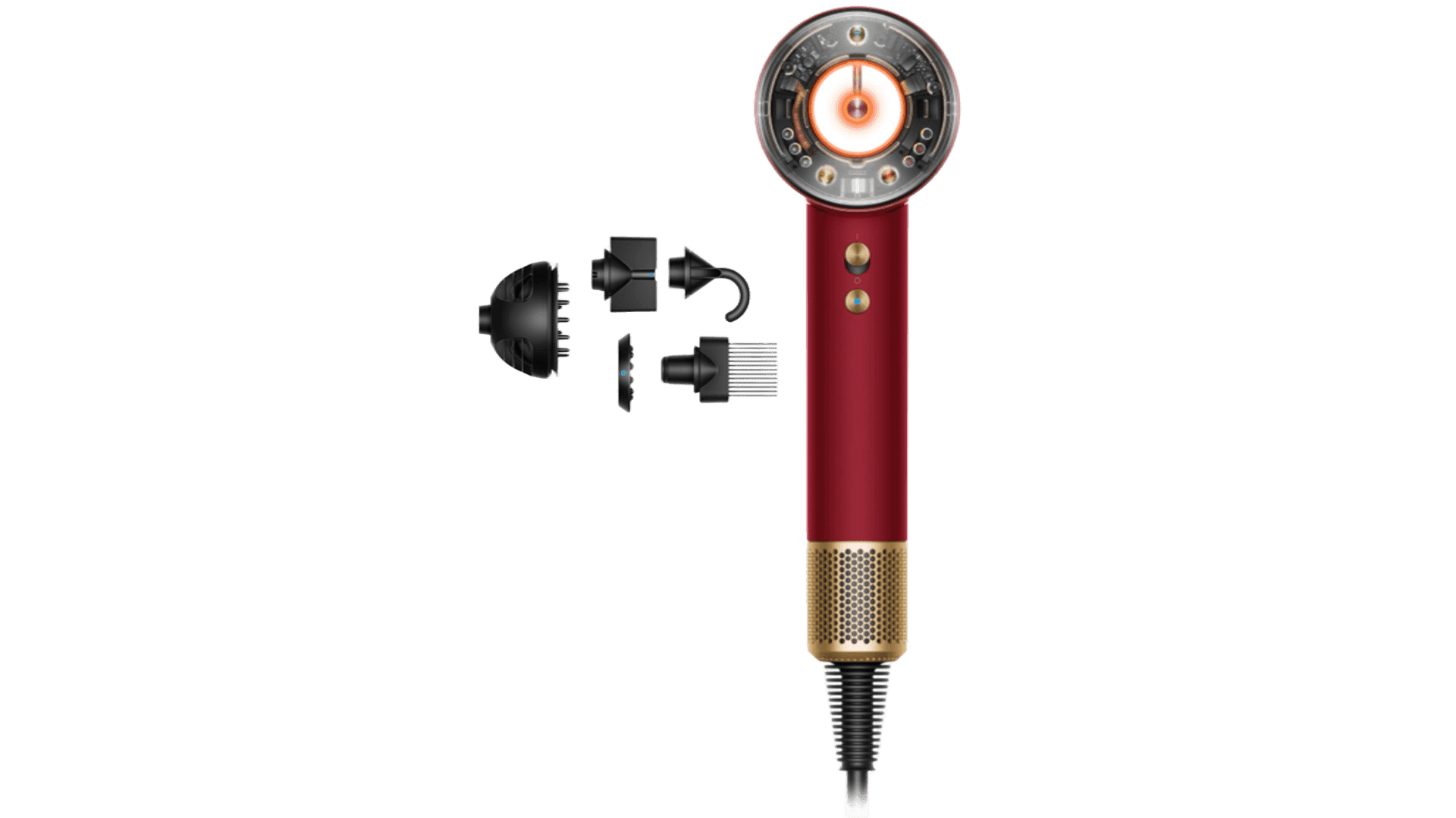 Фен Dyson Supersonic HD16 NURAL Red Velvet/Gold — фото 2
